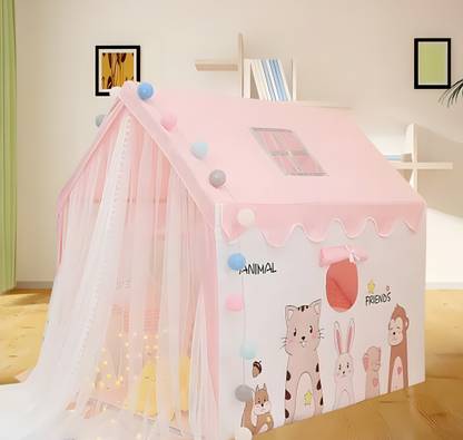 dhruvayfab Delux Little Castle Tent For 3-10 Year Boy And Girls