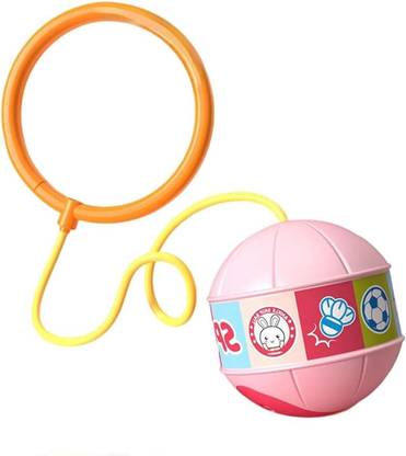 VVG TRADERS Glowing Bouncing Ball | Ankle Skip Ball - Flashing Jumping Ring Sparkling