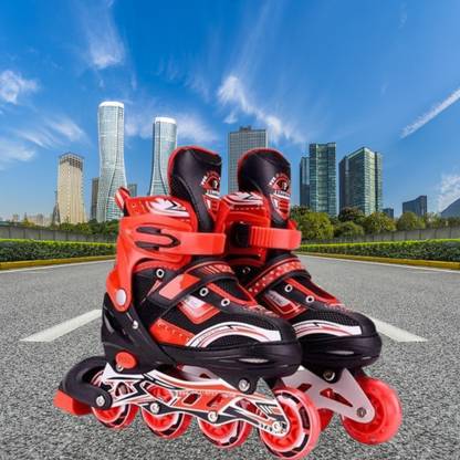 CountryLink Best Inline Skates with PU Flashing Wheel Aluminum Body In-Line Skating