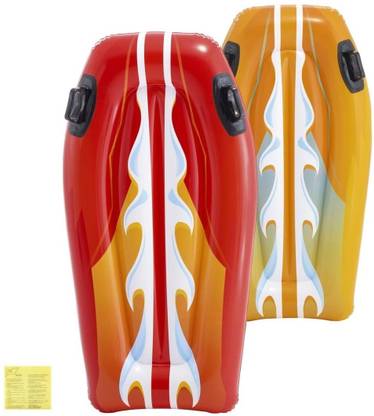 maruhub 1Pc Joy Rider Inflatable Water Slide Mat with Handles Surf Board for 6 Years