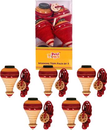 Desi Toys Spinning Tops|Lattu|Bhawra|Bambaram|Traditional Indian Game|Nostalgic Outdoor