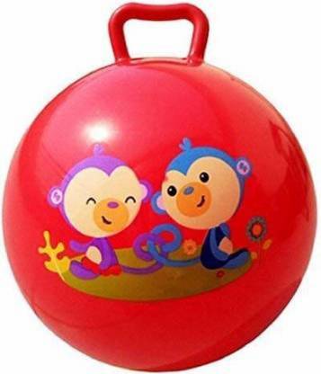 PAVITYAKSH Inflatable Sit and Bounce Rubber Bubble Hop Ball for Kids. Hopper Jump N Bounce Handle Ride-on Toy Bouncy for Kids, Hopping/Bouncing/Jump Balls for Child