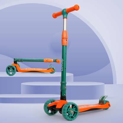 LuvLap Joy Scooter for Kids- Toddler 3-Wheel Kick Scooter with LED Lights
