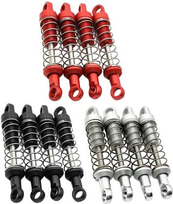 Lyla 4Pcs Shock Absorber for 1/12 Remote Control RC Car Crawler Car Spare Parts Red