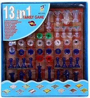 BS MART 13 in 1 Magnetic Ludo, Chess, Snake and Ladder and More Board