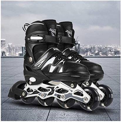 CountryLink Outdoor Skating Shoes Roller Blades with Led Flashlights Featuring Wheels In-line Skates - Size Free  UK