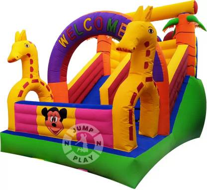JUMP N PLAY (12x17 Fee) Inflatable Bouncer Kids Bounce House with Air Blower.