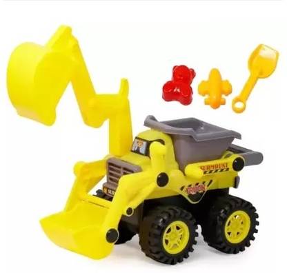 IndusBay Friction Power Beach Truck Beach Toy Excavator Dump Truck wit Sand Play Tool Set