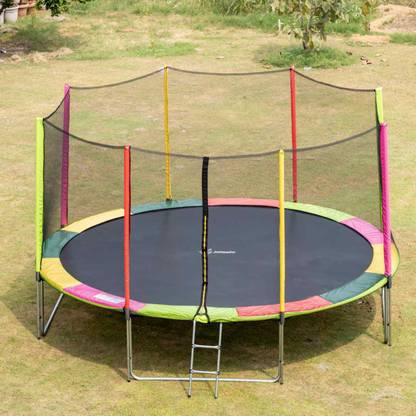 jumprfit 14ft Jumping Trampoline with safety enclosure for kids indoor/outdoor trampoline
