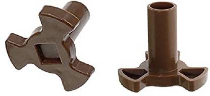 WHITEFLIP Pack of 2 Microwave Turntable Coupler Tray Shaft Suitable for 12.5 inch Plate Plastic Microwave Turntable Plate