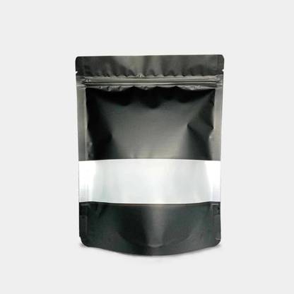 Bangla Seedling Stand-Up Ziplock Reusable Airtight Polyester Storage Pouch (Black) Security Bag