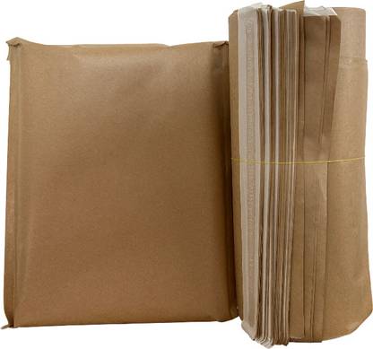 WOW PACK Kraft Paper Courier Bags (Water Resistant) (95 GSM) Security Bag