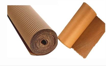 Pack Safe Brown corrugated paper roll with HoneyComb paper roll Combo 30 Ft 2 Ft Security Bag