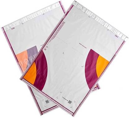 SVM Meesho 12X16 Opaque Courier Shipping Bag | Water Proof | Self Adhesive Bar Code Security Bag