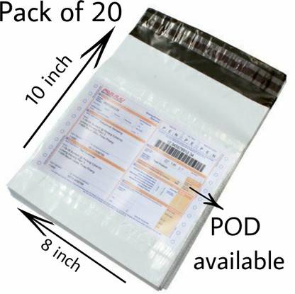 SreeNee Courier bags - 8x10 size - 51 micron - with POD - Tamper Proof PolyBags Security Bag