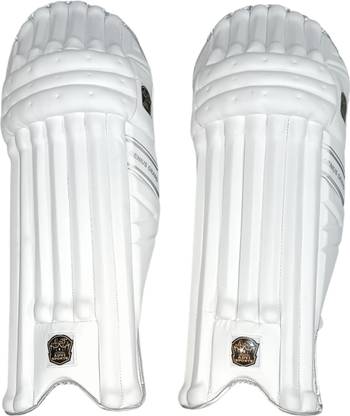 Advi Sports Grand Genius Batting Leg Guards WHITE Youth Size RH Youth (36 - 38 cm) Batting Pad