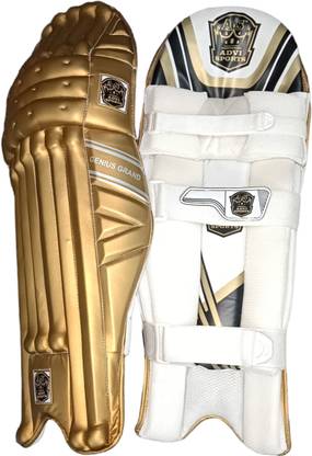Advi Sports Grand GENIUS Cricket Batting Leg Gaurds RH Men's Size Golden Men's (39 - 43 cm) Batting Pad