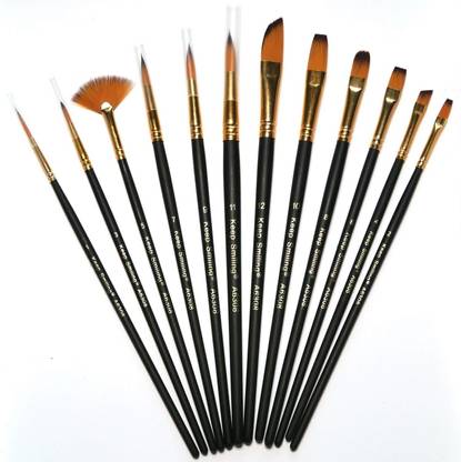 GAUMUK Premium Quality Art Brush Set for Artists, Painting Brushes