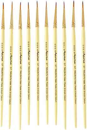 FRKB Detail and Script Liner Round Paintbrush of 000 Number Fine Set of 10pc