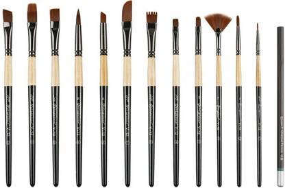 Like it 12pcs Nylon Painting Brush with Iron Box Set for W/C, Oil, Acrylic, Gouache