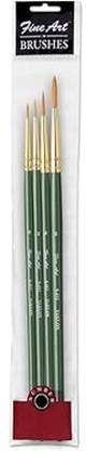 99KART Painting Round Shape Brushes (Set of 4, Sizes: 0,2,4,6)