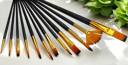 ProArt ELEGANT 12 PIECE PREMIUM ARTIST PAINT BRUSH