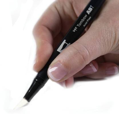 TONBOW Dual Brush Pen Blendable Brush and Fine Tip Marker ABT-N00
