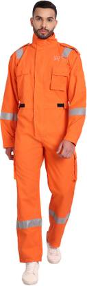 Uniformer Inherent Fire Retardant Fabric(IFR)-Orange Paint Coverall