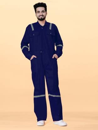 KrishKand Boiler Suit with Reflective Tape & Paint Coverall Paint Coverall