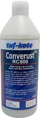 tuf-kote® CONVERUST RC800 Water Based Rust Converter Primer Convert Rust to Stable Metal Alkyd Primer