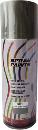 Cosmos Paints CS-DarkGreyPrimer-089-400ML Paint and Primer in One