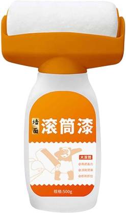Shg enterprise Roller Brush with Wall Repair Paste Cream for Damaged Stains Wall Repair 2-in-1 Portable Wall Repair Rolling Brush Suitable for Repairing Latex Paint Paint Roller