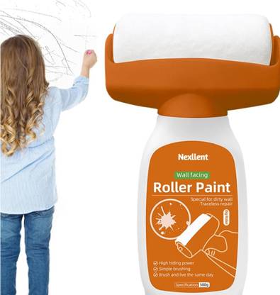 SHOPPYMIZE Wall Repair Roller Brush with Wall Repair Paste, Wall Paint DIY Wall Repair Roller – Easy Application for Smooth, Professional Finish 1Pc Paint Roller
