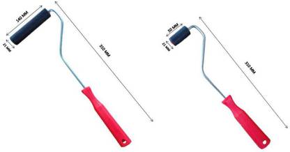 MD Fiberglass Roller Tool, Solid Steel Metal FRP Bubble Paddle Roller Combo Pack Paint Roller