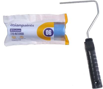 PARDECO Asian Paint Paint Roller Foam roller 720 With Handle Pack of Pcs 1 asian paint 720 Paint Roller Foam Roller 6"Inch Foam With Handle . Paint Roller