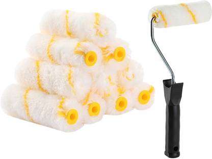 STM Paint Rollers, 4 inch Paint Roller with 10 Covers, Paint Rollers for wall paint Paint Roller