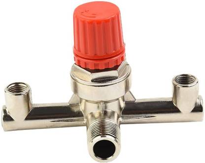 techno tronics Air Compressor Double Outlet Tube Pressure Regulator Valve Fitting Air Compressor Double Outlet Tube Pressure Regulator Valve Fitting Airless Sprayer