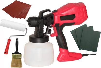 Digital Craft 1200ML Paint Sprayer Plug-in Auto Coating Airbrush Machine 500W Electric Spray Gun,Emery Paper,Paint Brush Roller HVLP Sprayer