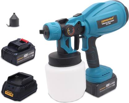 Tomahawk CPS-2000 21V Paint Spray Machine Cordless Max Flow 800ml/min with Measuring Cup HVLP Sprayer