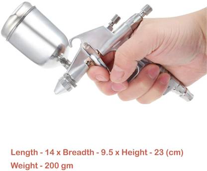 Mkindustries Paint Spray Gun For Artists Techno K-3A with 100 ml metal cup HVLP Sprayer