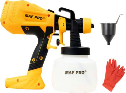 Maf Pro MPSG-3508 Paint Spray Machine Gun: 550W Electric Paint Sprayer with 3 Modes , 1.8mm Nozzle, and 1200ml Container Volume with Latex Hand Gloves HVLP Sprayer