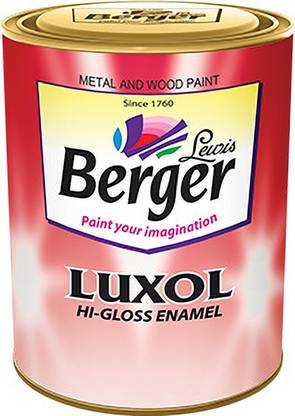 Berger F0000001600001000 Phiroza Blue, PO RED, SMOKE GREY, MAHOGANY, Dazzling White, Brown, Black Enamel Wall Paint