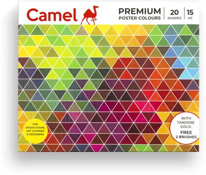 Camel Premium Poster Colours - 20 Shades