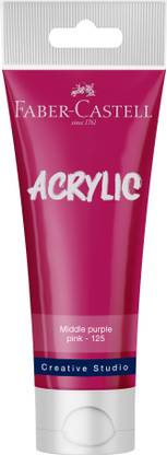 FABER-CASTELL CREATIVE STUDIO ACRYLIC TUBE120ML-MIDDLE PURPLE PINK 125
