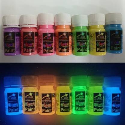 Jash Glow In The Dark Paintt Glow in the dark Paint 7 colours
