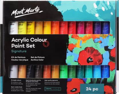 Maxim Mont Marte Acrylic Paint Set - 24pc x 36ml