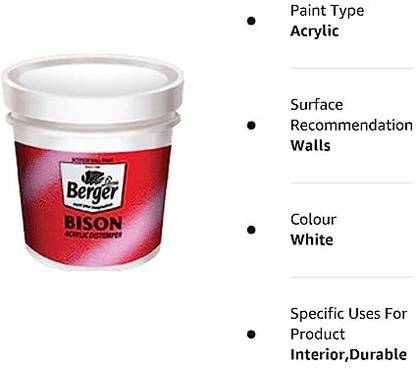 Berger 5kg distemper white Distemper Wall Paint