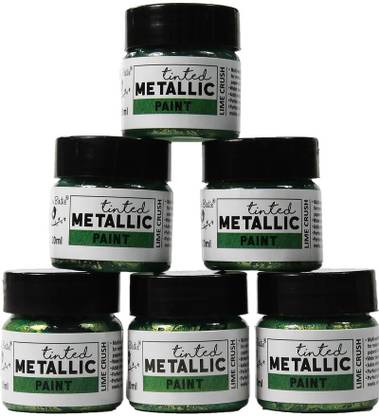 LITTLE BIRDIE Share Pack Tinted Metallic Paint - Lime Crush, 20ml * 6pc
