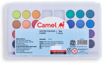 Camel Student Water Colour Cakes - 24 Shades