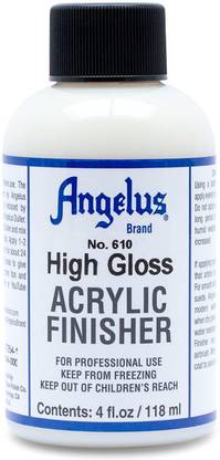Angelus Brand Acrylic Leather Paint High Gloss Finisher No. 610 - 4oz